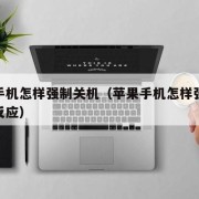 苹果手机怎样强制关机（苹果手机怎样强制关机没反应）
