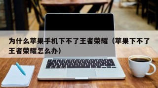 为什么苹果手机下不了王者荣耀（苹果下不了王者荣耀怎么办）